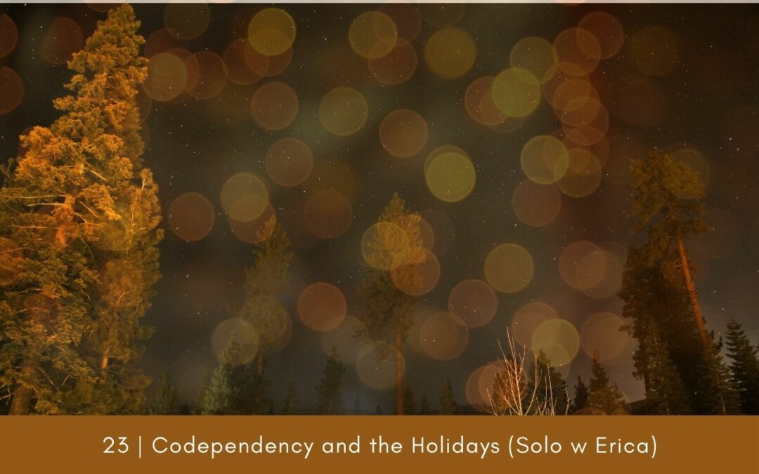 Episode 23: Codependency and the Holidays (Solo w Erica)